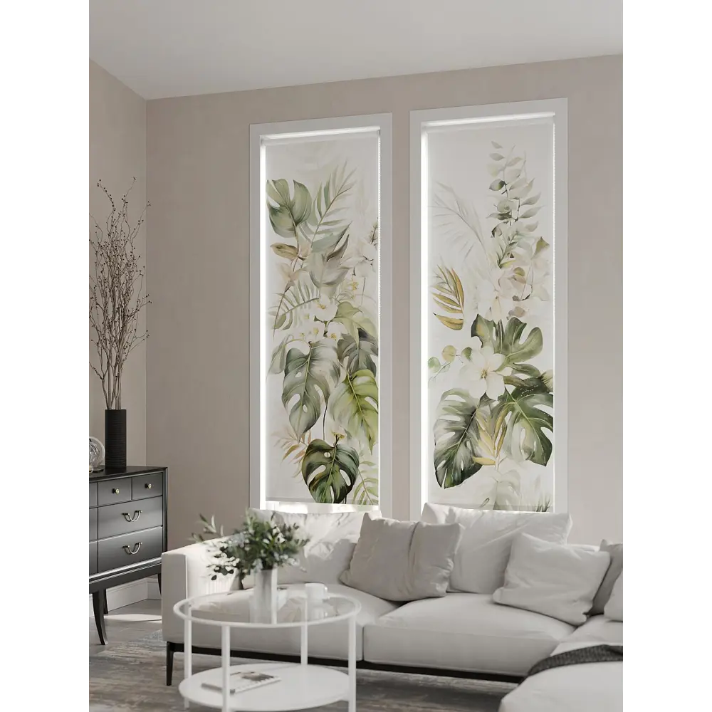 Фото 3 Рулонная штора At home Фрезис AT777735 57x170 см цвет бежевый/зеленый Фото 3 Рулонная штора At home Фрезис AT777735 57x170 см цвет бежевый/зеленый