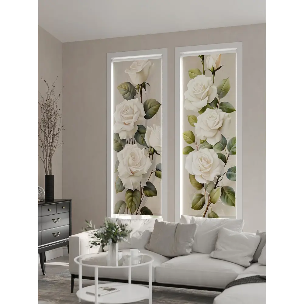 Фото 3 Рулонная штора At home Фрезис AT777729 57x170 см цвет бежевый/белый/зеленый Фото 3 Рулонная штора At home Фрезис AT777729 57x170 см цвет бежевый/белый/зеленый