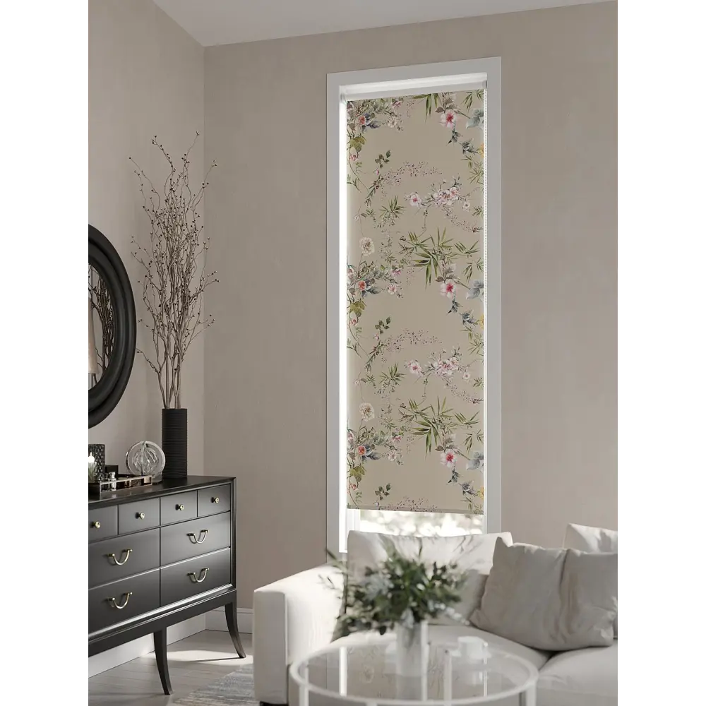 Фото 4 Рулонная штора At home Фрезис AT777884 57x170 см цвет бежевый/белый/зеленый Фото 4 Рулонная штора At home Фрезис AT777884 57x170 см цвет бежевый/белый/зеленый