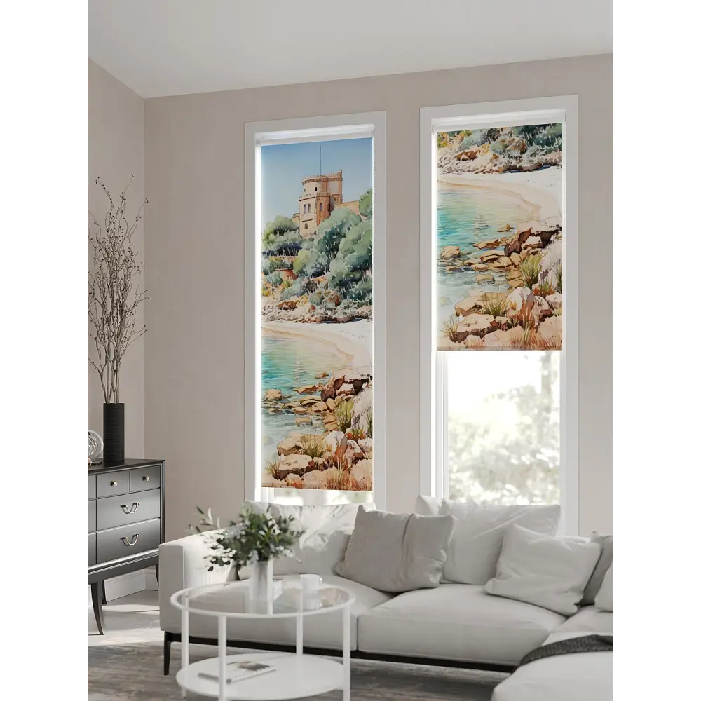 Фото 7 Рулонная штора At home Фрезис AT777838 57x170 см цвет бежевый/коричневый/синий/бирюзовый Фото 7 Рулонная штора At home Фрезис AT777838 57x170 см цвет бежевый/коричневый/синий/бирюзовый