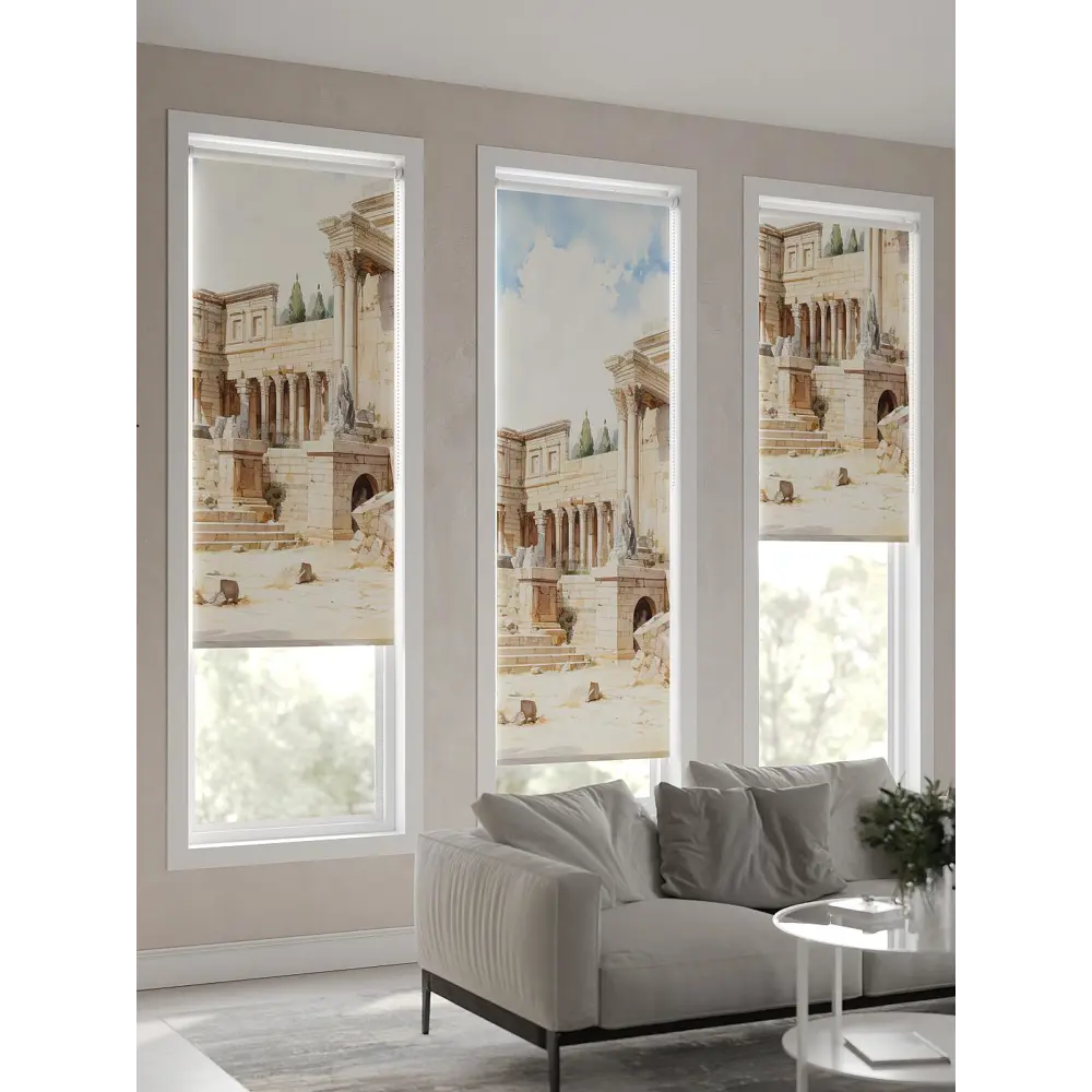 Фото 4 Рулонная штора At home Фрезис AT777840 57x170 см цвет бежевый/белый/синий Фото 4 Рулонная штора At home Фрезис AT777840 57x170 см цвет бежевый/белый/синий