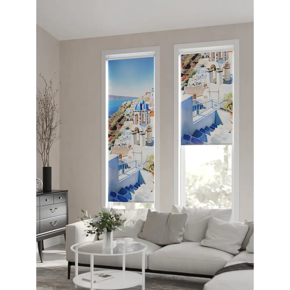 Фото 7 Рулонная штора At home Фрезис AT777833 57x170 см цвет бежевый/белый/синий Фото 7 Рулонная штора At home Фрезис AT777833 57x170 см цвет бежевый/белый/синий