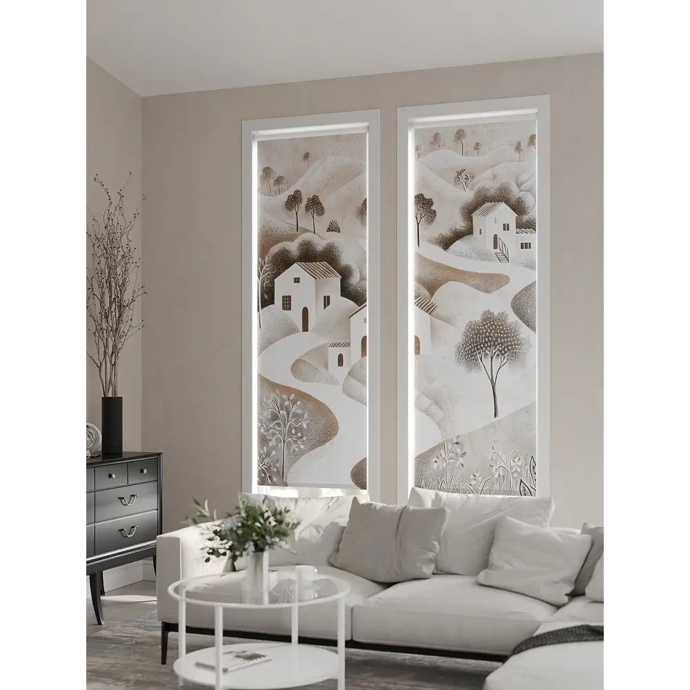 Фото 3 Рулонная штора At home Фрезис AT777824 57x170 см цвет бежевый/белый/коричневый Фото 3 Рулонная штора At home Фрезис AT777824 57x170 см цвет бежевый/белый/коричневый
