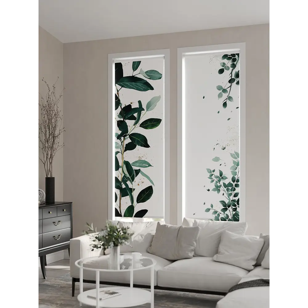 Фото 3 Рулонная штора At home Фрезис AT777624 57x170 см цвет белый/зеленый Фото 3 Рулонная штора At home Фрезис AT777624 57x170 см цвет белый/зеленый