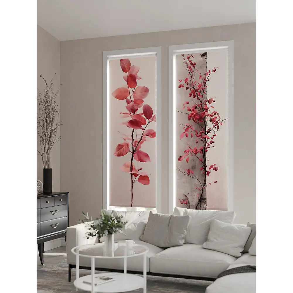 Фото 3 Рулонная штора At home Фрезис 57x170 см цвет бежевый/красный/розовый Фото 3 Рулонная штора At home Фрезис 57x170 см цвет бежевый/красный/розовый