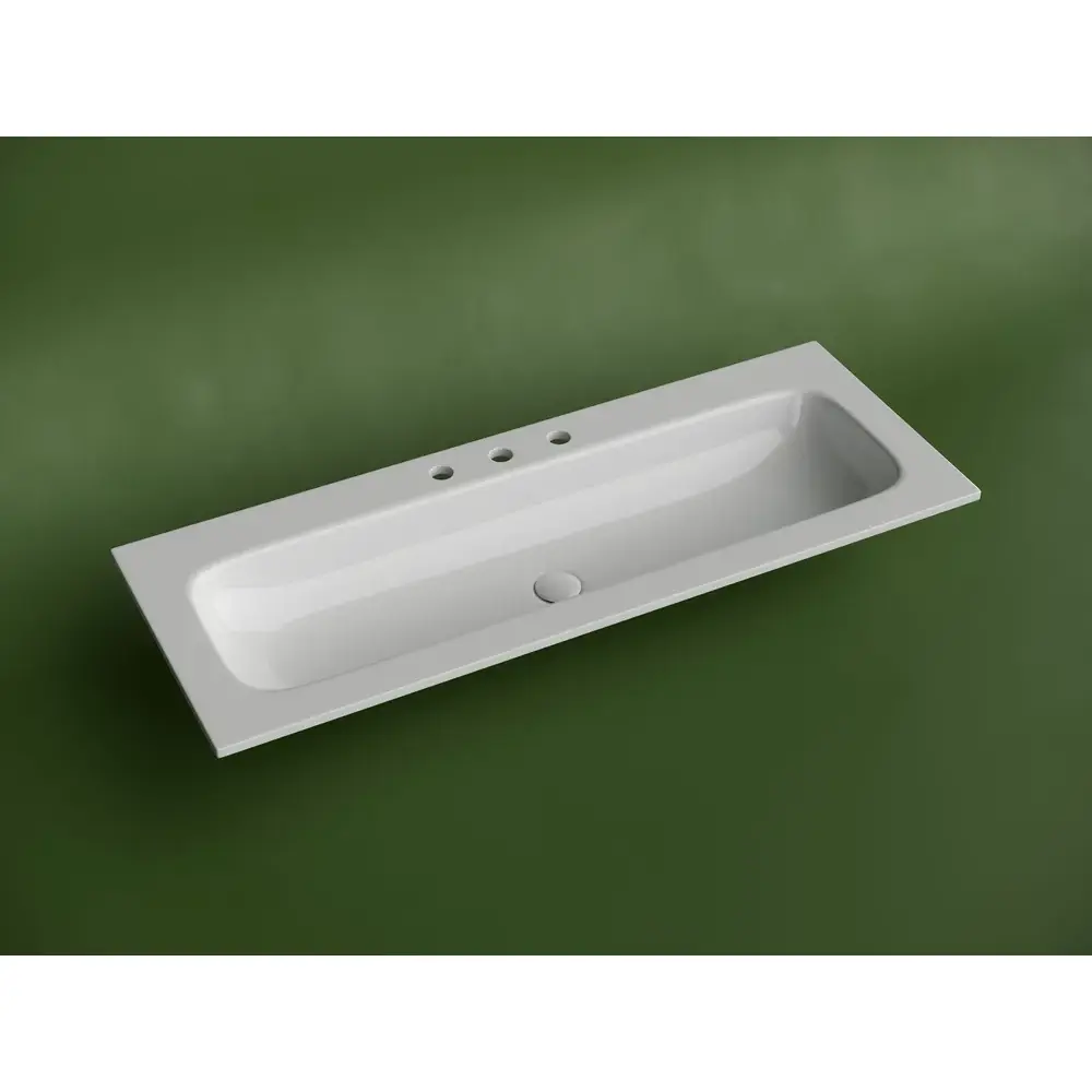 Фото 4 Раковина накладная мебельная Ceramicanova Grace CN7024 121см с тремя отверстиями под смеситель Фото 4 Раковина накладная мебельная Ceramicanova Grace CN7024 121см с тремя отверстиями под смеситель