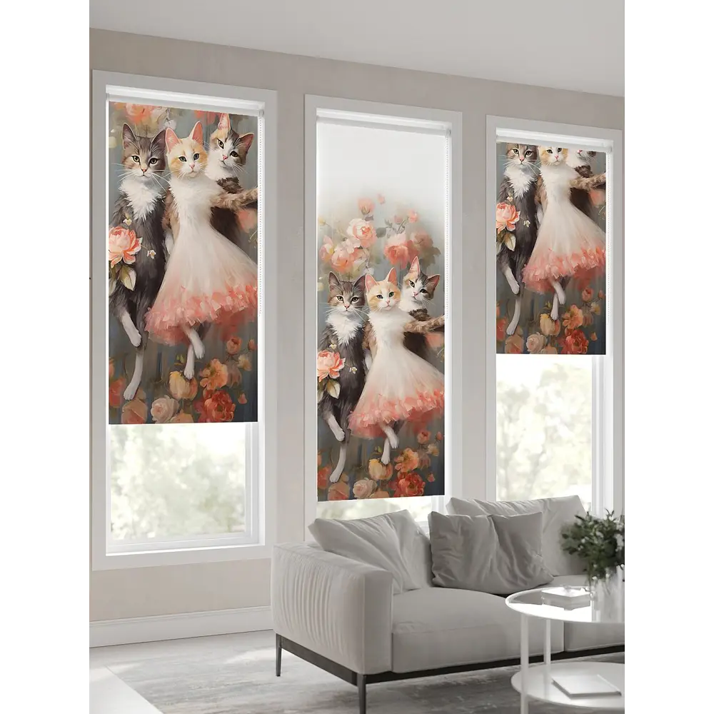 Фото Рулонная штора At Home Нертонс AT770146068, 68x170 см, цвет разноцветный Фото Рулонная штора At Home Нертонс AT770146068, 68x170 см, цвет разноцветный