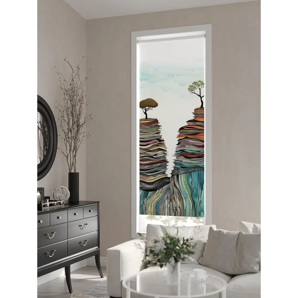 Фото 3 Рулонная штора At Home Флордо AT770177057, 57x170 см, цвет разноцветный