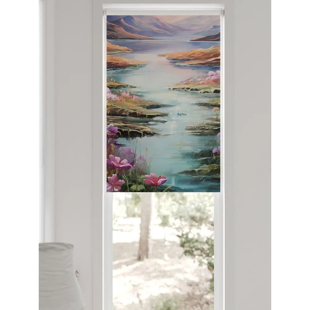 Фото 6 Рулонная штора блэкаут At Home Роксат AT774377057, 57x170 см, цвет розовый, бирюзовый Фото 6 Рулонная штора блэкаут At Home Роксат AT774377057, 57x170 см, цвет розовый, бирюзовый