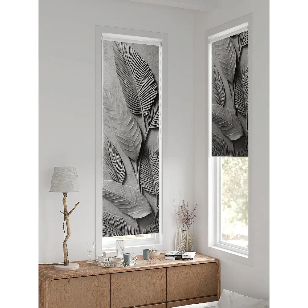 Фото 4 Рулонная штора блэкаут At Home Лигрид AT774126047, 47x170 см, цвет серый Фото 4 Рулонная штора блэкаут At Home Лигрид AT774126047, 47x170 см, цвет серый