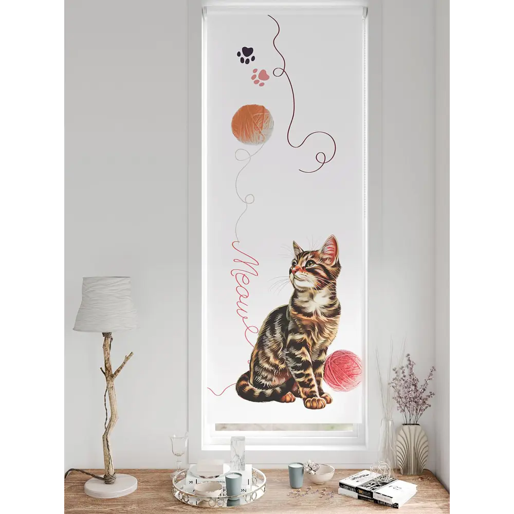 Фото 3 Рулонная штора блэкаут At Home Федера AT774724, 62x170 см, цвет белый, разноцветный Фото 3 Рулонная штора блэкаут At Home Федера AT774724, 62x170 см, цвет белый, разноцветный