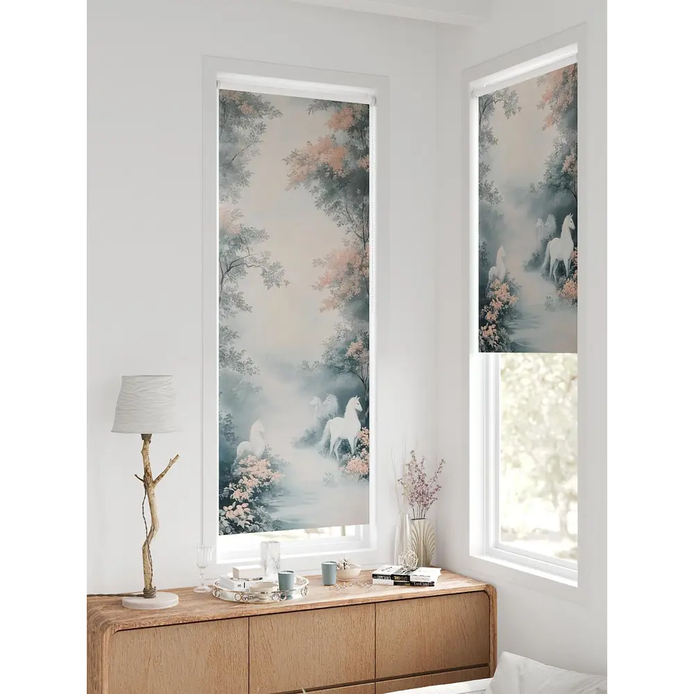 Фото 7 Рулонная штора блэкаут At Home Федера AT774564, 62x170 см, цвет разноцветный