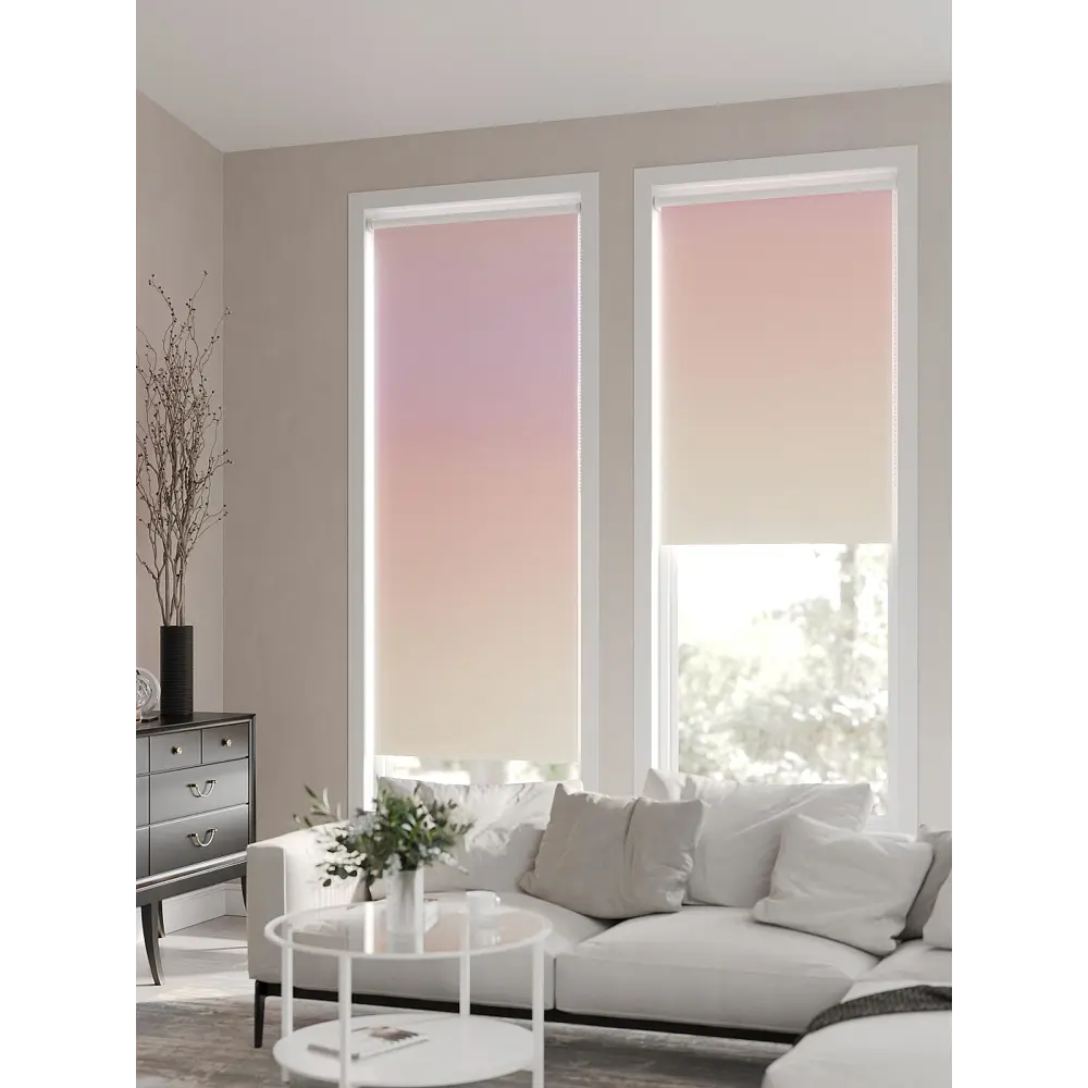 Фото 3 Рулонная штора At Home Лирикас AT782247068, 68x170 см, цвет бежевый, розовый