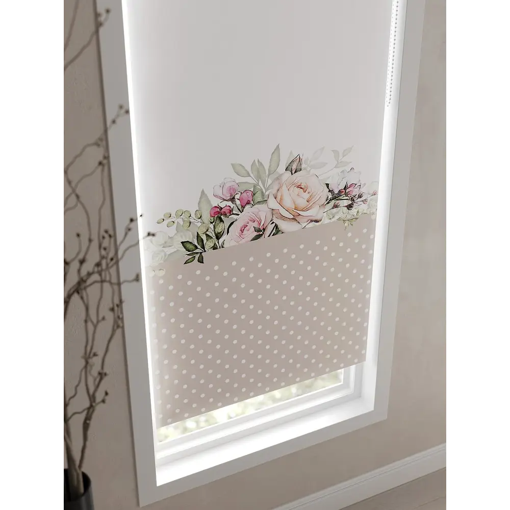 Фото 9 Рулонная штора At Home Лирикас AT782257068, 68x170 см, цвет разноцветный