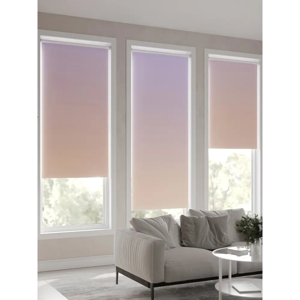 Фото 9 Рулонная штора At Home Лирикас AT782281068, 68x170 см, цвет бежевый, фиолетовый