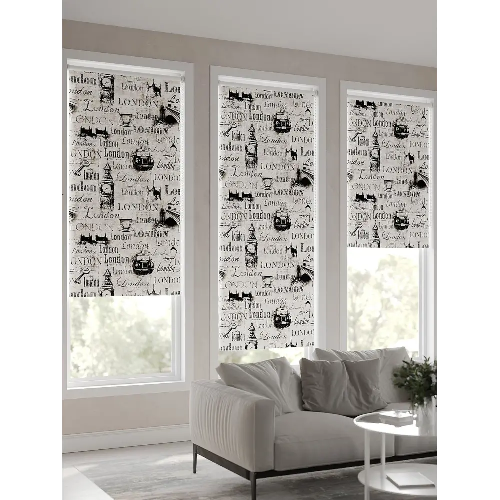 Фото 10 Рулонная штора At Home Лирикас AT782286068, 68x170 см, цвет бежевый, серый