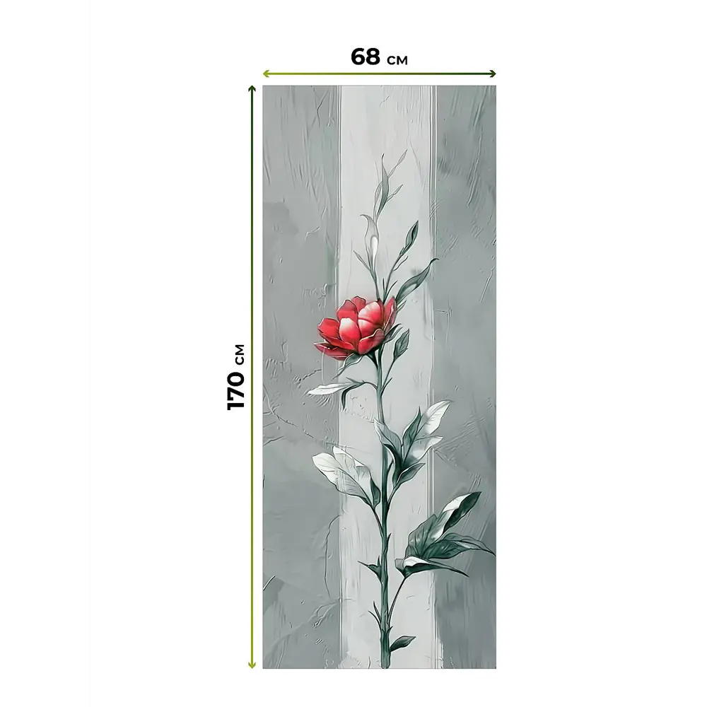 Фото 10 Рулонная штора At Home Лирикас AT782298068, 68x170 см, цвет красный, серый