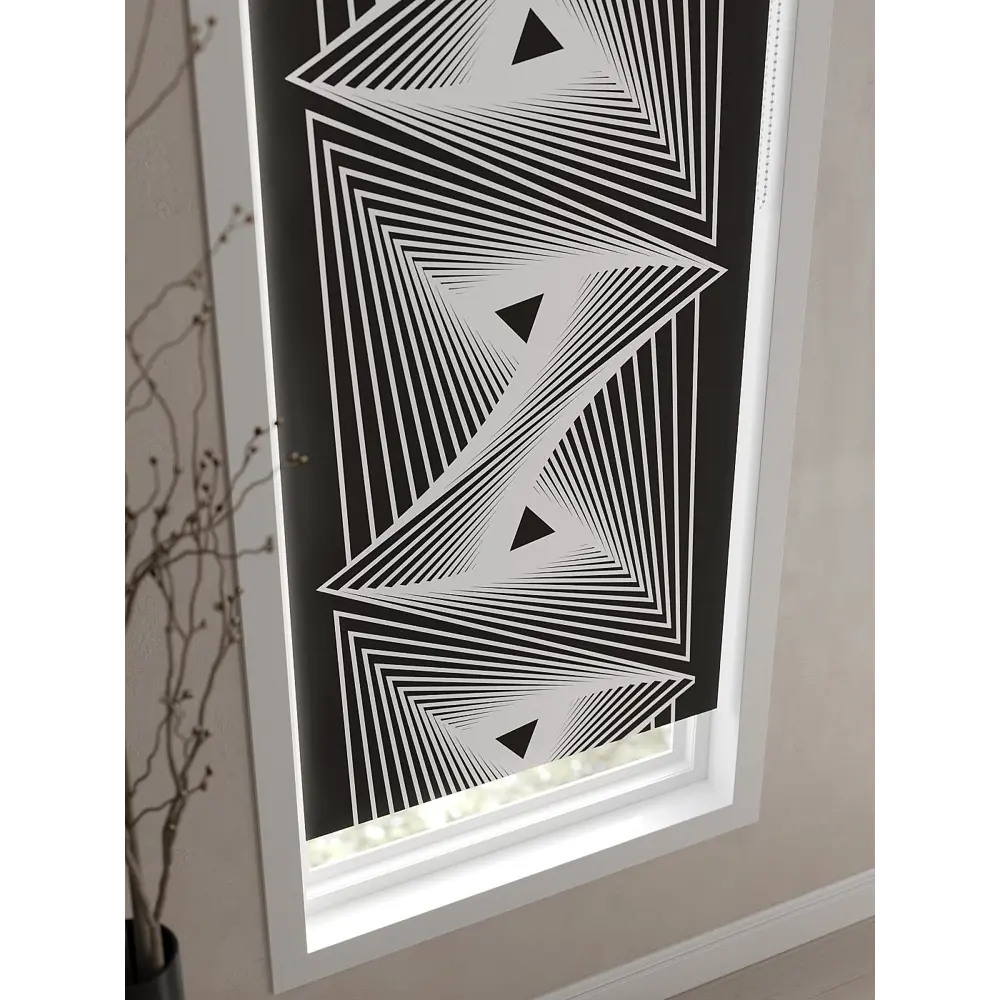 Фото 4 Рулонная штора At Home Клартис AT782201062, 62x170 см, цвет белый, серый