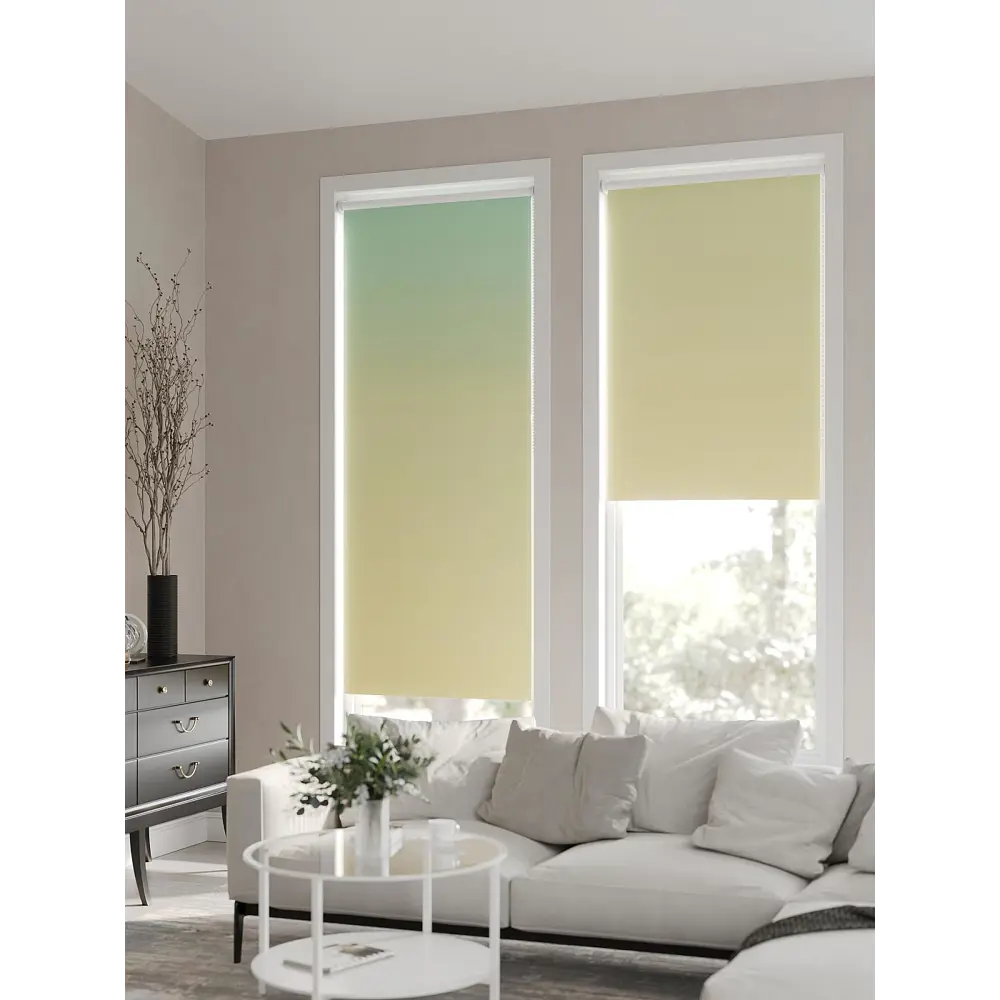 Фото Рулонная штора At Home Ронлирт AT782275057, 57x170 см, цвет желтый, бирюзовый Фото Рулонная штора At Home Ронлирт AT782275057, 57x170 см, цвет желтый, бирюзовый