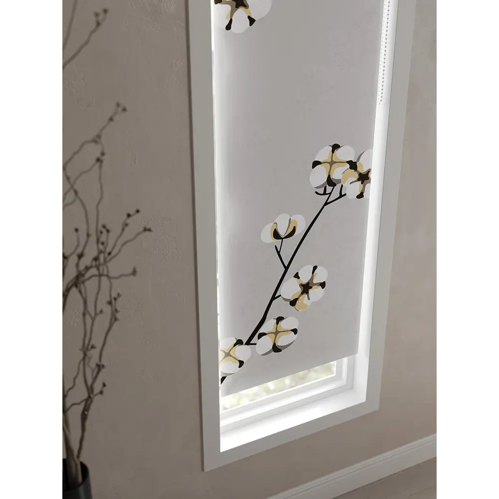 Фото 3 Рулонная штора At Home Лимкис AT782264052, 52x170 см, цвет серый, желтый