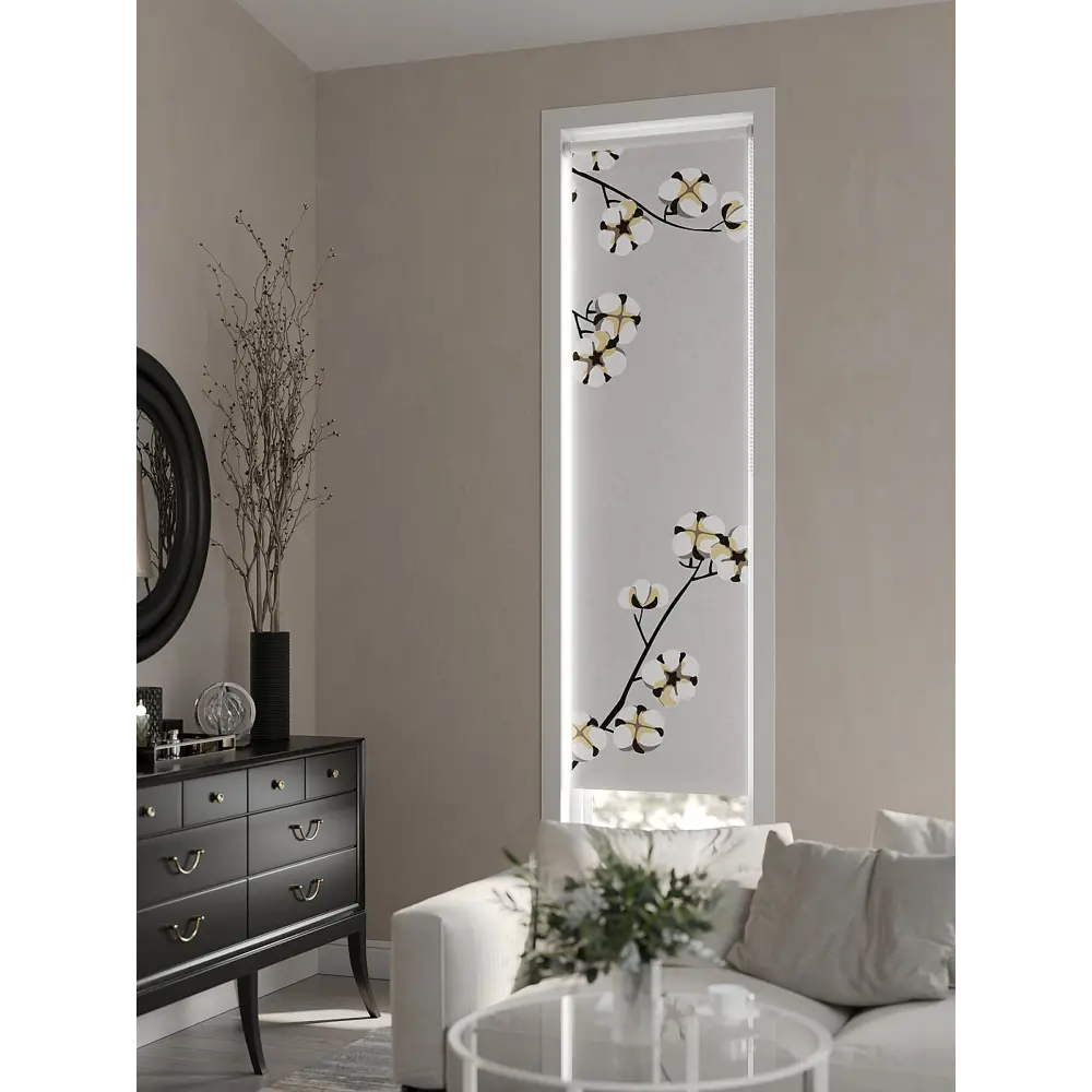 Фото 8 Рулонная штора At Home Лимкис AT782264052, 52x170 см, цвет серый, желтый