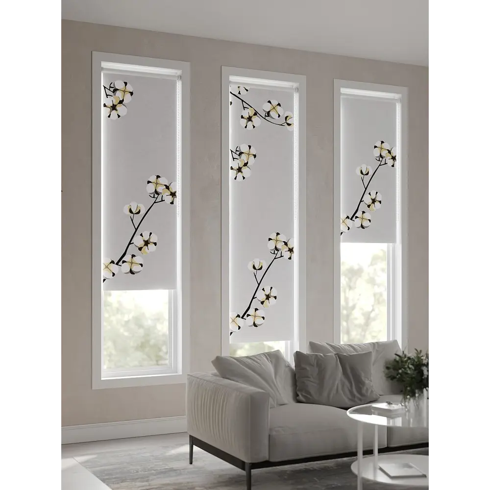 Фото 7 Рулонная штора At Home Лимкис AT782264052, 52x170 см, цвет серый, желтый