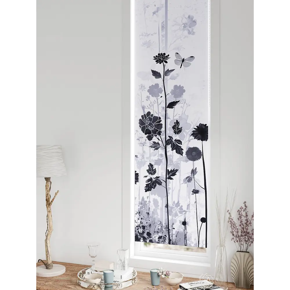 Фото 10 Рулонная штора блэкаут At Home AT779008, 47x170 см, цвет серый, фиолетовый Фото 10 Рулонная штора блэкаут At Home AT779008, 47x170 см, цвет серый, фиолетовый