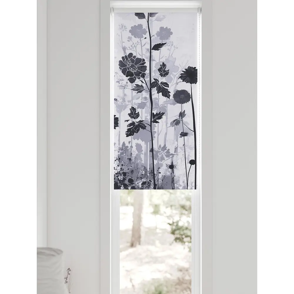 Фото 9 Рулонная штора блэкаут At Home AT779008, 47x170 см, цвет серый, фиолетовый Фото 9 Рулонная штора блэкаут At Home AT779008, 47x170 см, цвет серый, фиолетовый