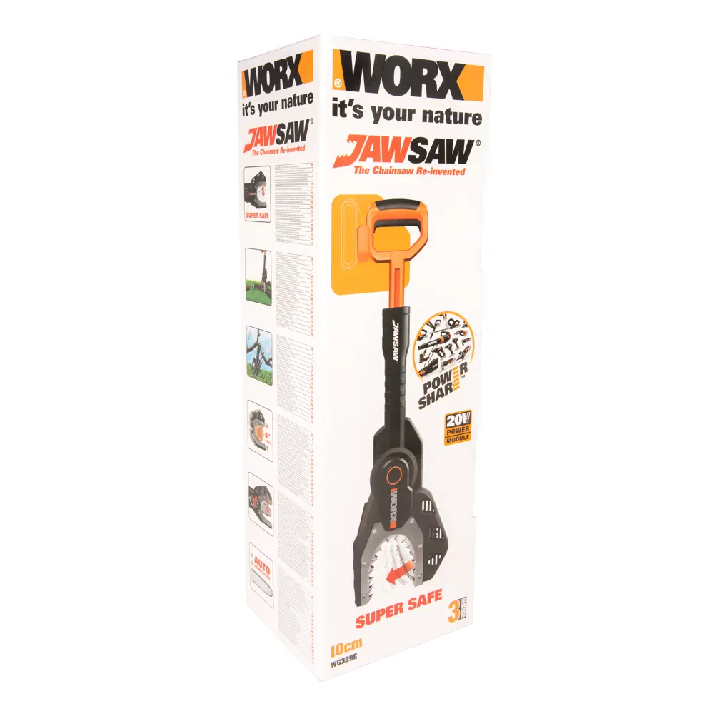 Фото 13 Аккумуляторная пила WORX Jawsaw WG329E.5 20 В шина 15 см АКБ и ЗУ в комплекте Фото 13 Аккумуляторная пила WORX Jawsaw WG329E.5 20 В шина 15 см АКБ и ЗУ в комплекте