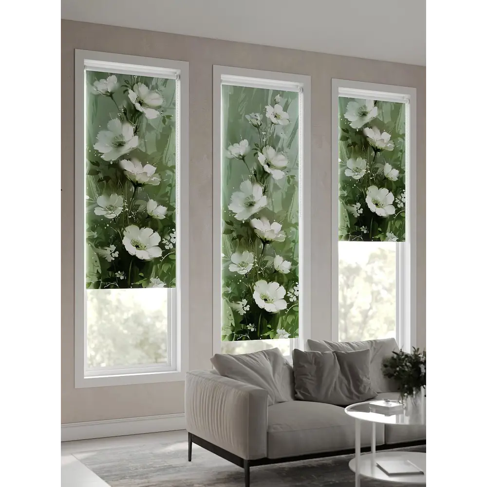Фото 6 Рулонная штора At Home AT777018, 57x170 см, цвет белый, зеленый Фото 6 Рулонная штора At Home AT777018, 57x170 см, цвет белый, зеленый