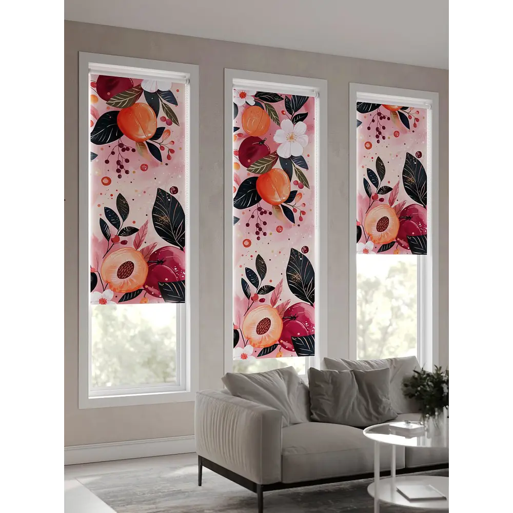 Фото 7 Рулонная штора At home Фрезис 57x170 см цвет красный, розовый, оранжевый Фото 7 Рулонная штора At home Фрезис 57x170 см цвет красный, розовый, оранжевый