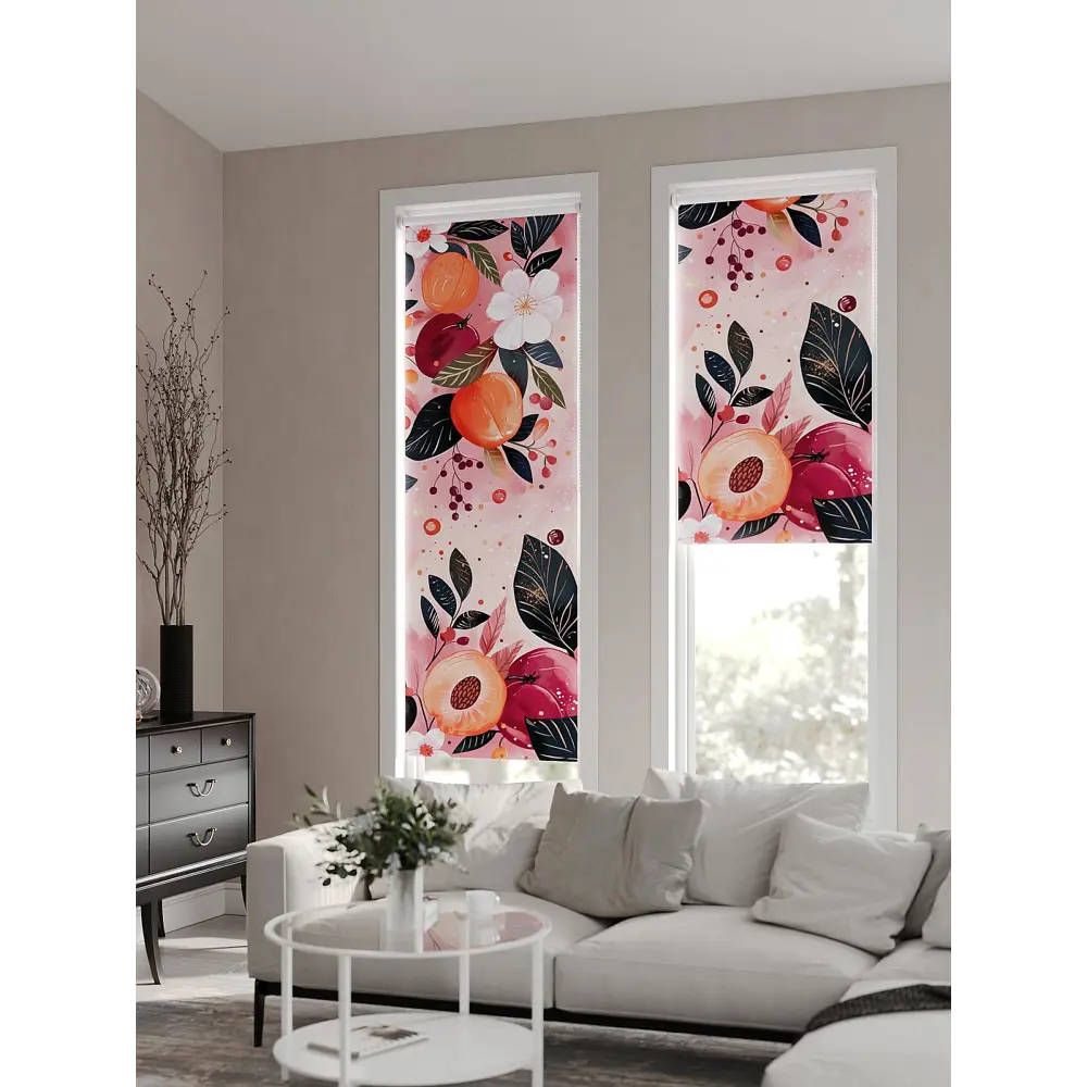 Фото 2 Рулонная штора At home Фрезис 57x170 см цвет красный, розовый, оранжевый Фото 2 Рулонная штора At home Фрезис 57x170 см цвет красный, розовый, оранжевый