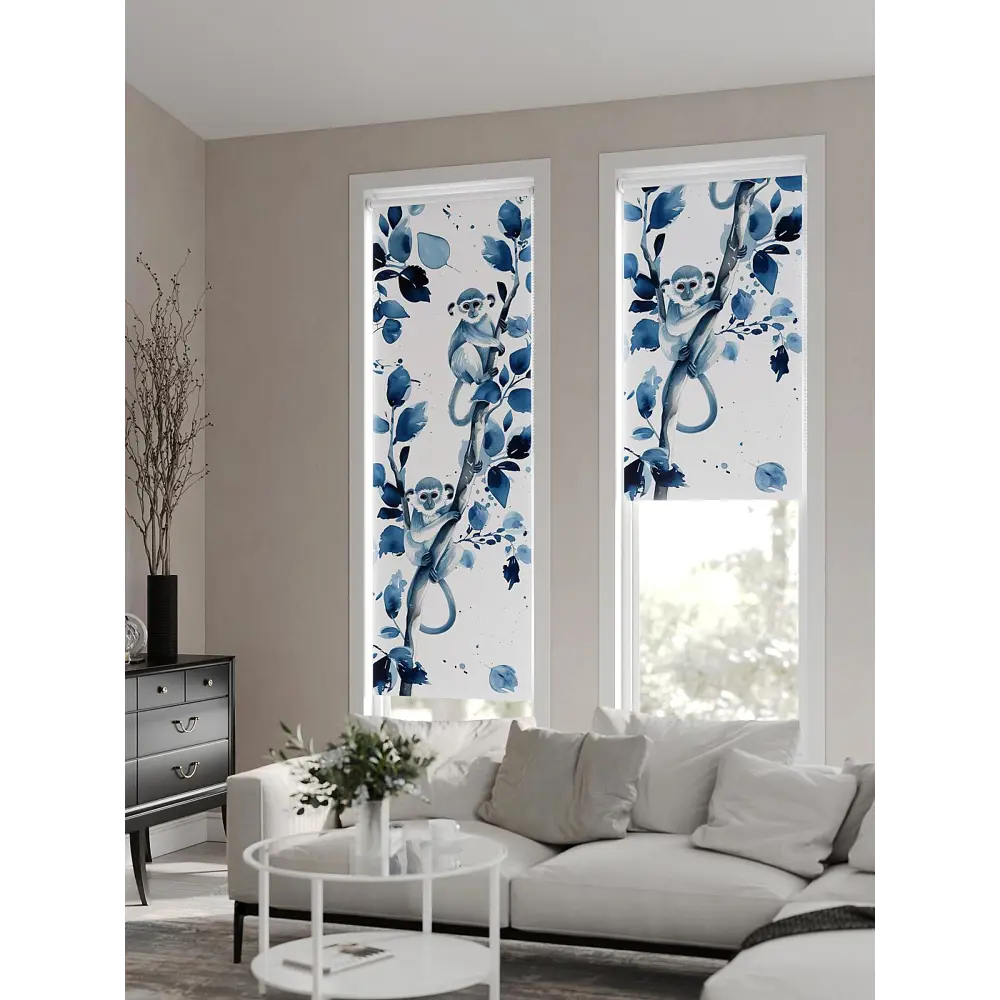 Фото 9 Рулонная штора At Home AT777066, 57x170 см, цвет белый, синий Фото 9 Рулонная штора At Home AT777066, 57x170 см, цвет белый, синий