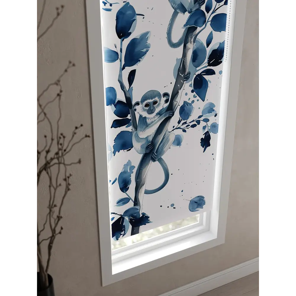 Фото 5 Рулонная штора At Home AT777066, 57x170 см, цвет белый, синий Фото 5 Рулонная штора At Home AT777066, 57x170 см, цвет белый, синий