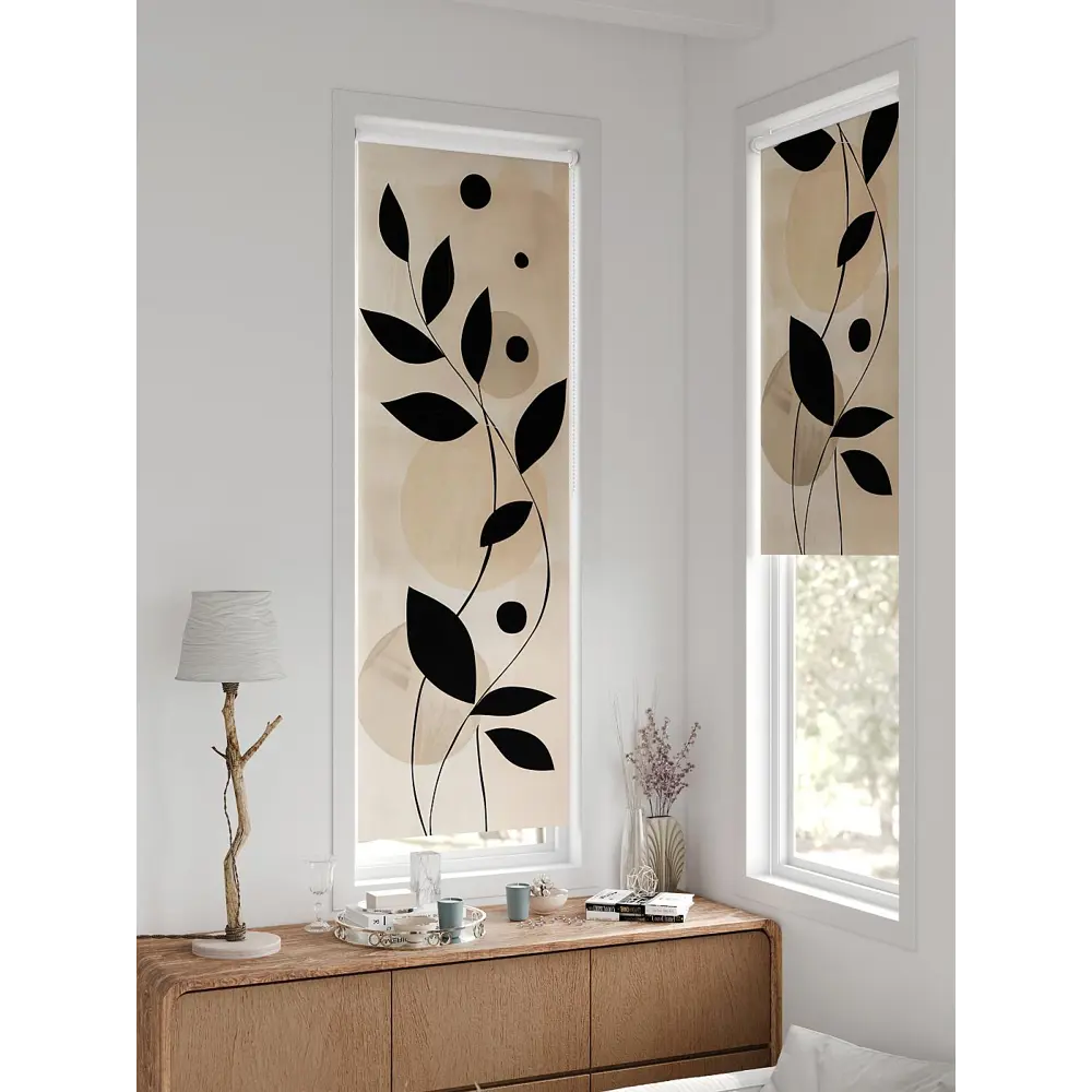 Фото 9 Рулонная штора блэкаут At Home Флорко AT780172 57x170 см, цвет бежевый Фото 9 Рулонная штора блэкаут At Home Флорко AT780172 57x170 см, цвет бежевый