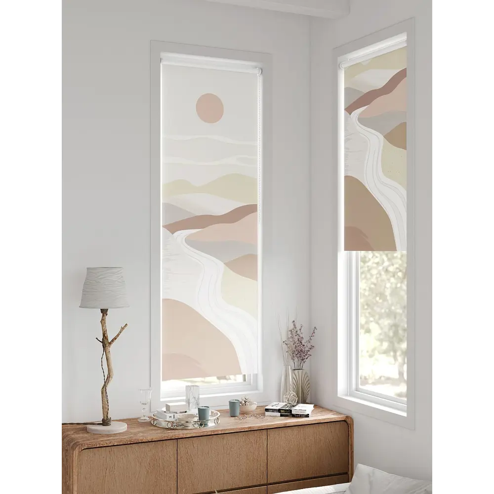 Фото 7 Рулонная штора блэкаут At Home Флорко AT780177 57x170 см, цвет бежевый Фото 7 Рулонная штора блэкаут At Home Флорко AT780177 57x170 см, цвет бежевый