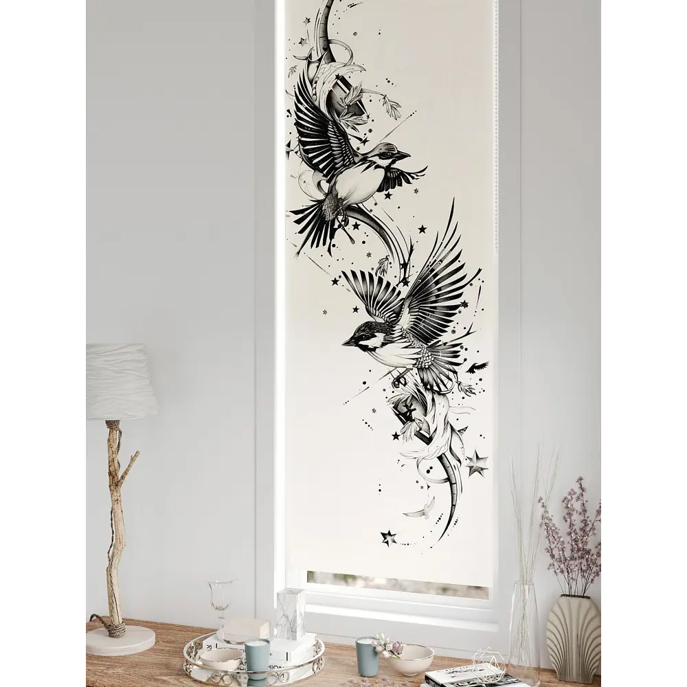 Фото 6 Рулонная штора блэкаут At Home Флорко AT780182 57x170 см, цвет бежевый Фото 6 Рулонная штора блэкаут At Home Флорко AT780182 57x170 см, цвет бежевый