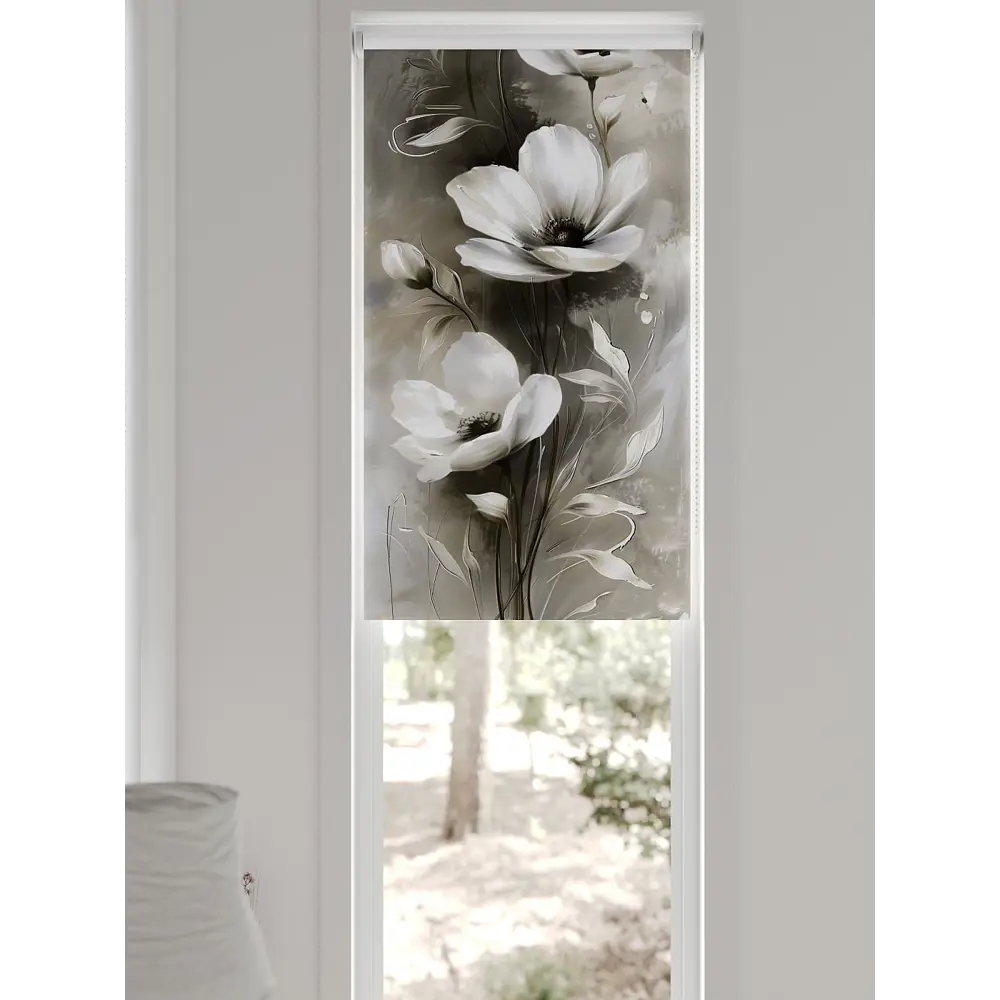 Фото 2 Рулонная штора блэкаут At Home Флорко AT780185 57x170 см, цвет бежевый Фото 2 Рулонная штора блэкаут At Home Флорко AT780185 57x170 см, цвет бежевый