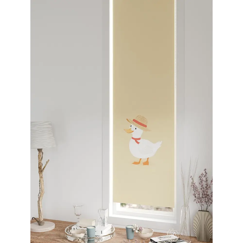 Фото Рулонная штора блэкаут At Home Нистан AT779186 47x170 см, цвет бежевый Фото Рулонная штора блэкаут At Home Нистан AT779186 47x170 см, цвет бежевый