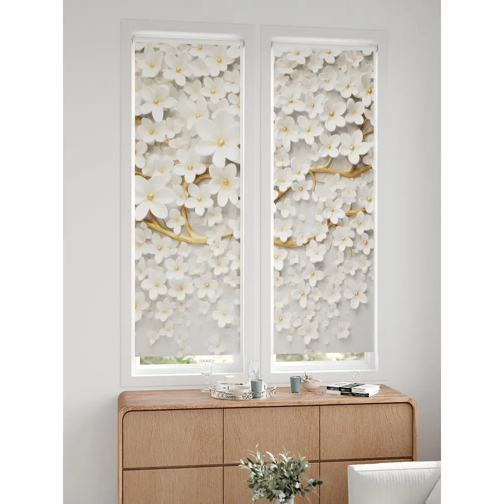 Фото 3 Рулонная штора блэкаут At Home AT780727, 57x170 см, цвет бежевый, белый Фото 3 Рулонная штора блэкаут At Home AT780727, 57x170 см, цвет бежевый, белый