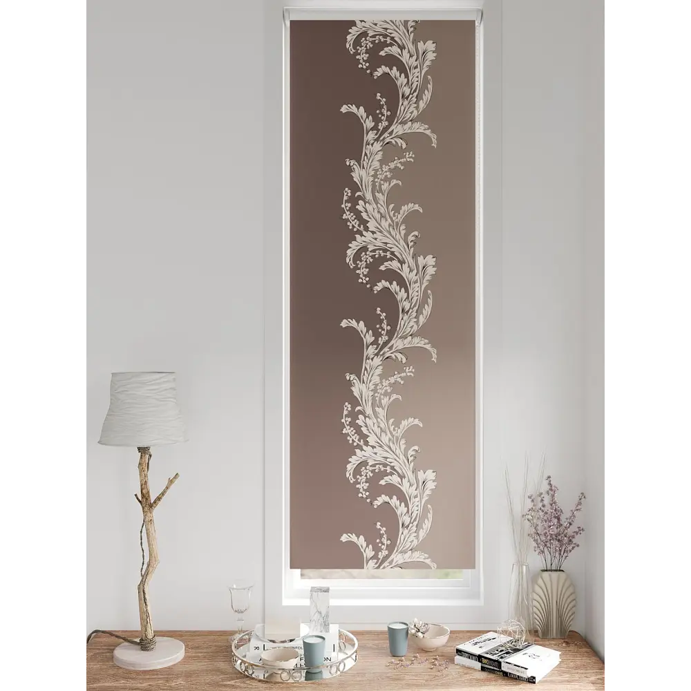 Фото 6 Рулонная штора блэкаут At Home AT780750, 57x170 см, цвет бежевый, коричневый Фото 6 Рулонная штора блэкаут At Home AT780750, 57x170 см, цвет бежевый, коричневый