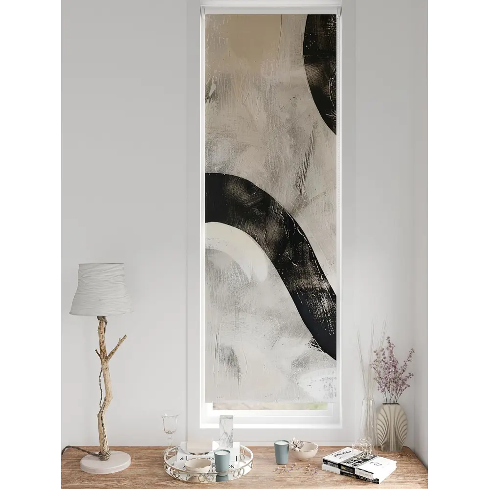 Фото 7 Рулонная штора блэкаут At Home AT780808, 57x170 см, цвет бежевый, серый Фото 7 Рулонная штора блэкаут At Home AT780808, 57x170 см, цвет бежевый, серый