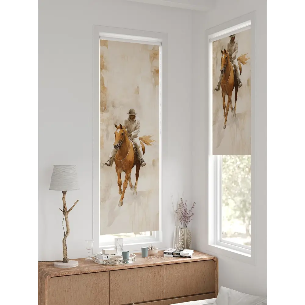 Фото 3 Рулонная штора блэкаут At Home AT780811, 57x170 см, цвет бежевый, коричневый Фото 3 Рулонная штора блэкаут At Home AT780811, 57x170 см, цвет бежевый, коричневый