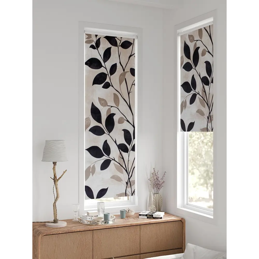 Фото 2 Рулонная штора блэкаут At Home AT780826, 57x170 см, цвет бежевый, серый Фото 2 Рулонная штора блэкаут At Home AT780826, 57x170 см, цвет бежевый, серый