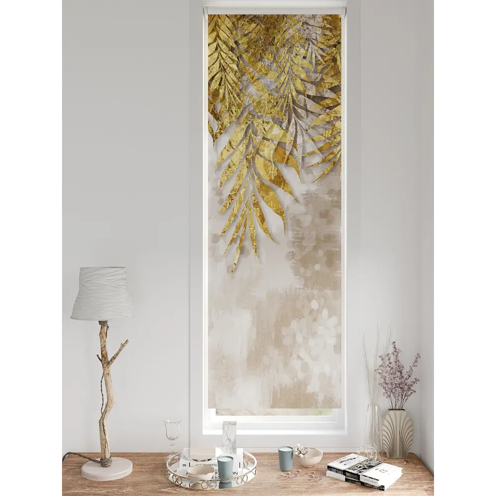 Фото 4 Рулонная штора блэкаут At Home AT780835, 57x170 см, цвет бежевый, золотой Фото 4 Рулонная штора блэкаут At Home AT780835, 57x170 см, цвет бежевый, золотой