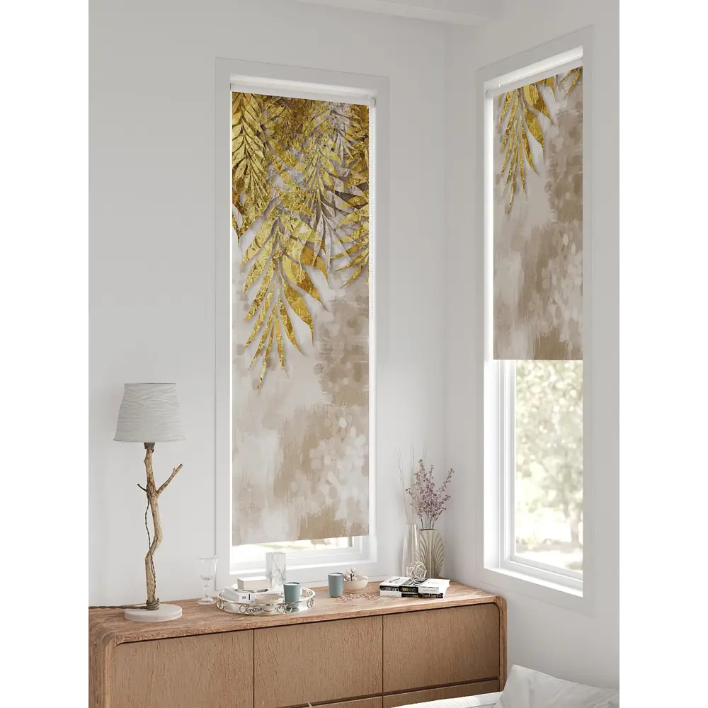 Фото 8 Рулонная штора блэкаут At Home AT780835, 57x170 см, цвет бежевый, золотой Фото 8 Рулонная штора блэкаут At Home AT780835, 57x170 см, цвет бежевый, золотой