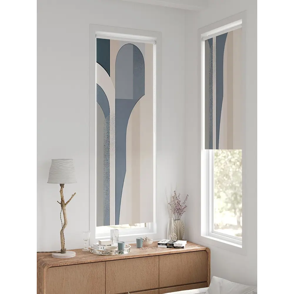 Фото 2 Рулонная штора блэкаут At Home AT780840, 57x170 см, цвет бежевый, серый Фото 2 Рулонная штора блэкаут At Home AT780840, 57x170 см, цвет бежевый, серый