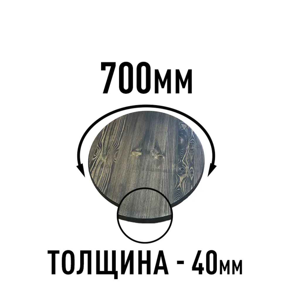 Фото 3 Столешница для стола Дом дерева 70x70x4 см дерево цвет орех Фото 3 Столешница для стола Дом дерева 70x70x4 см дерево цвет орех