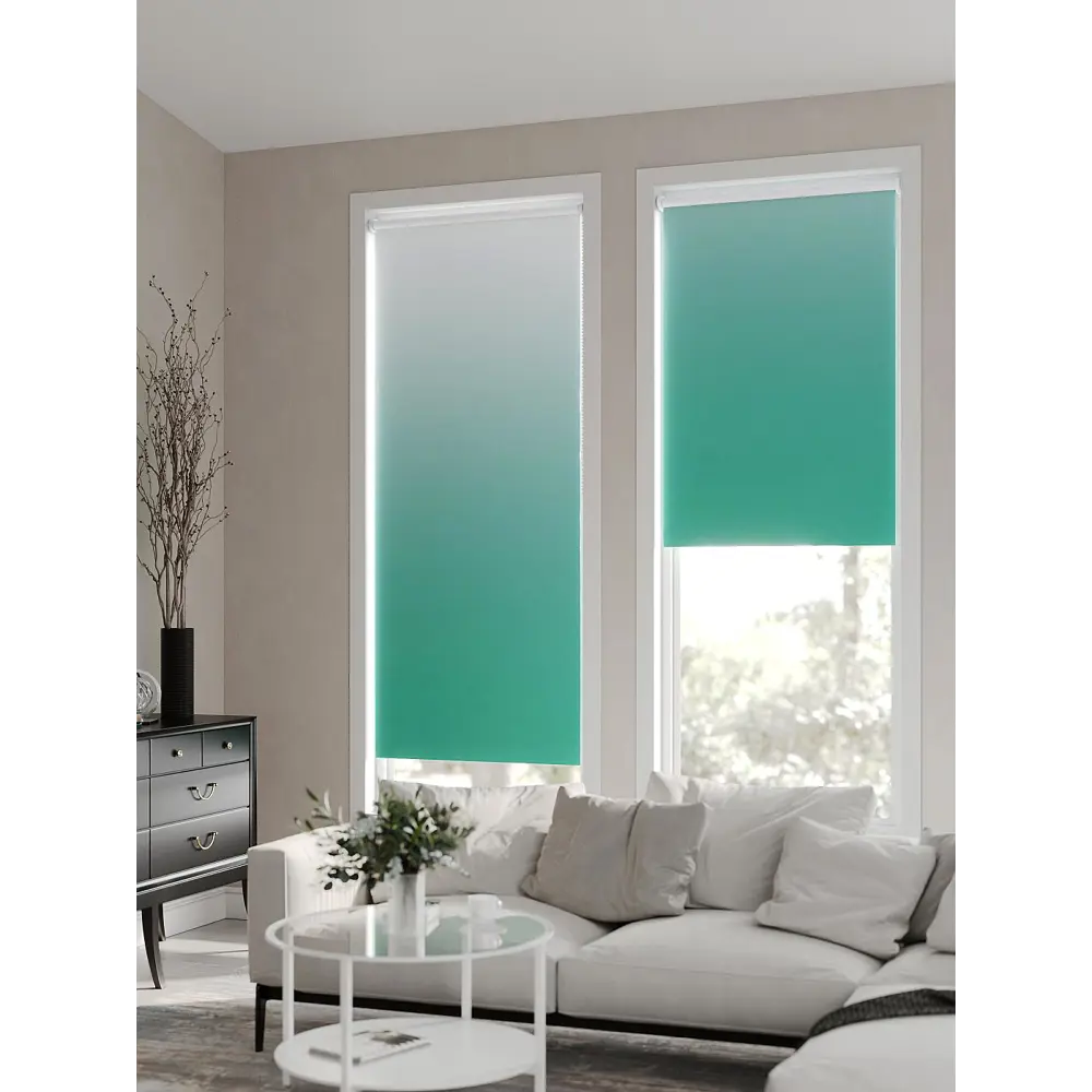 Фото 10 Рулонная штора At Home AT782342057, 57x170 см, цвет белый, бирюзовый Фото 10 Рулонная штора At Home AT782342057, 57x170 см, цвет белый, бирюзовый