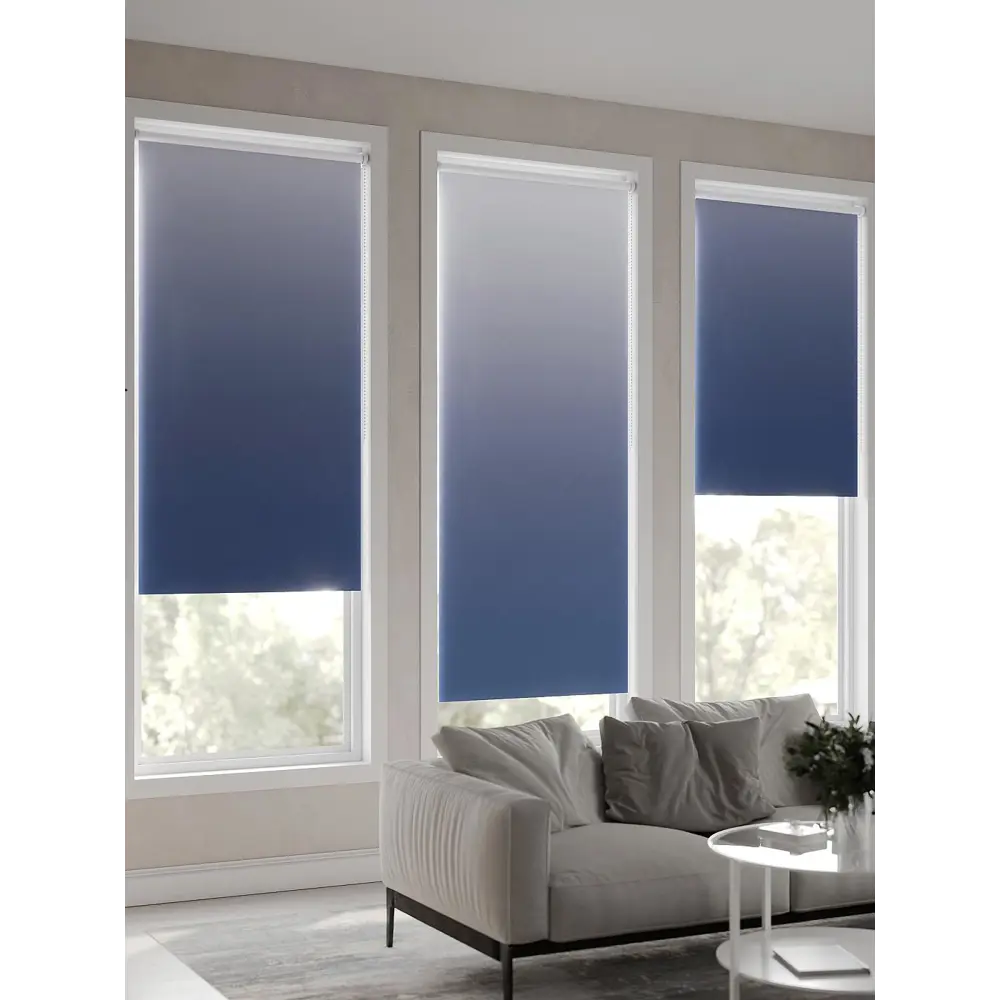 Фото 2 Рулонная штора At Home AT782343057, 57x170 см, цвет белый, синий Фото 2 Рулонная штора At Home AT782343057, 57x170 см, цвет белый, синий